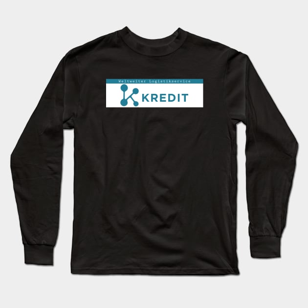 Kredit Long Logo Long Sleeve T-Shirt by JamesCMarshall